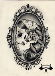 The most common gypsy skull tattoo material is metal. Dia De Los Muertos Gypsy In Frame Tattoo Design By Tausend Nadeln