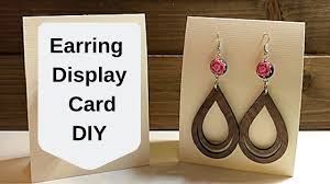 Guidecentral is a fun and visual way to discover diy ideas, learn new skills set of 20 hand made, hand stamped earrings holders/cards. Earring Display Card Diy For Craft Fairs Youtube