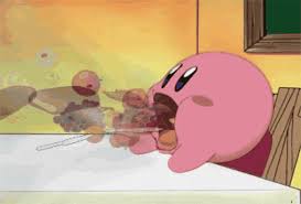 Why You Want To Eat Everything After A Tough Workout Funny Gif Hungry All The Time Kirby