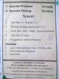 Salah satu pekerjaan yang paling banyak dilamar di indonesia adalah untuk bahan pertimbangan bagi bapak/ibu pimpinan, sudah saya lampirkan beberapa berkas penting yang dapat mendukung surat lamaran kerja saya. Lowongan Pekerjaan Daerah Surakarta Dan Sekitarnya Sragen Indonesia Business Service Facebook