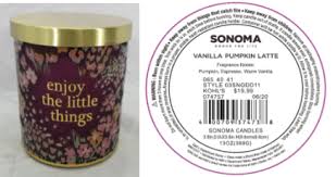 Kohl S Recalls Three Wick Sonoma Goods For Life Branded Candles Due To Fire And Burn Hazards Cpsc Gov