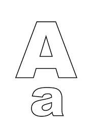 Once the preschooler or toddler is comfortable with all 26 letters, you can think about introducing this worksheet. Big And Small A On Learning Letter A Coloring Page Best Place To Color