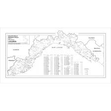 Carte de la ligurie karte von ligurien mapa liguria map of liguria. Regione Liguria Con Cap