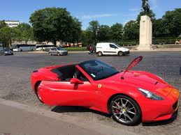 The car used for the movie was not a ferrari. Drove A Ferrari California For 89 In Paris Team Bhp