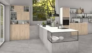 How to choose a kitchen worktop: Light Grey Chicago Concrete Egger