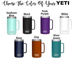Laser Engraved Yeti Rambler Mug With Lid 24 Oz Custom Yeti Beer Mug Monogrammed Yeti Tumbler L Custom Yeti Tumblers Engraved Beer Mugs Mugs