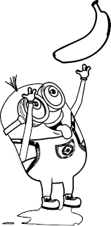 The minions are the most charming characters from the despicable me series. Minions Banana Minion Banana Coloring Page Banana Coloring Page Banana Coloring Minions Banana