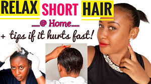 One exception i have to relaxing before fourteen weeks is if the client has short hair, meaning it gets shaved in the back or is tapered down. How To Relax Short Hair At Home Tips If Relaxer Hurts You Fast Relaxertouchup Youtube