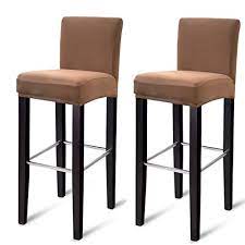 Showing results for bar stool chair covers. Mocaa Dining Chair Covers Bar Stool Chair Covers Barstool Slipcovers 2 Pack M023 Coffee Buy Online In Qatar At Qatar Desertcart Com Productid 165526027
