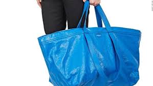 Balenciaga S 2 145 Bag Is Just Like Ikea S 99 Cent Tote Balenciaga Bags Blue Tote Bag
