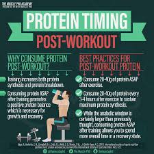 1 protein is the most important macronutrient after a workout and it should be consumed within 30 minutes for maximum muscle growth. Post Workout Protein The Muscle Phd