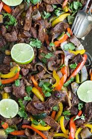 Clean and slice the bell peppers and red onion. Easy Sheet Pan Steak Fajitas The Best Homemade Fajitas Recipe