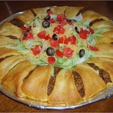 Crescent Roll Taco Bake From Pillsbury Com Recipe Recipe Chef Recipes Taco Dinner Recipes