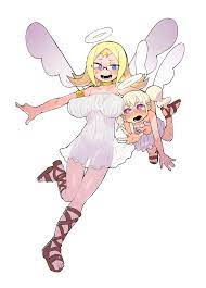 angel angel wings big breasts character request craell fully  clothed ishuzoku reviewers masha ms. chipo 