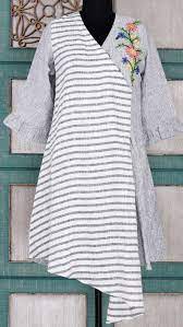 31 Tunic Dress Trending This Winter Stripes Tops Sleeves Shirts Tunic Designs Cotton Kurti Designs Trending Fashion Outfits