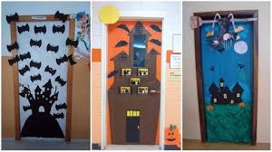 Decouvrez Des Idees De Decorations De Porte De Classe Pour Halloween Qui Conviennent Decoration Porte De Classe Porte De Classe Halloween Deco Porte Halloween