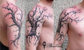 Tattoo By Bodliak Tattoo Tree Sleeve Tattoo Oak Tree Tattoo Sleeve Oak Tree Tattoo