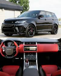 Range Rover Sport Svr 2018 With The Great Red Interior Alnuaimi66664 Hig Luxury Cars Range Rover Range Rover Sport Range Rover