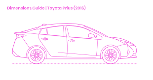 Does it have enough space for passengers. Toyota Prius 2016 Dimensions Drawings Dimensions Com