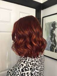Rich Deep Red With Copper Balayage Gigi At Mecca Salon In Sacramento Ca Hair Styles Hair Color Auburn Short Hair Color