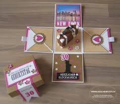 Uberraschungsbox Explosionsbox Geschenkgutschein Geldgeschenk Reise Geburtstag Koffer Ameri Geschenke Verpacken Reise Gutschein Basteln Reise Geschenke Basteln
