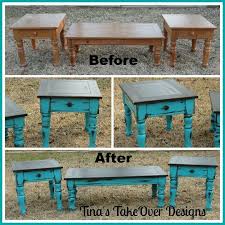 White medium rectangle wood coffee table with shelf. 49 Furniture Makeover Distressed Turquoise Ideas Https Silahsilah Com Furniture 49 Furnitur Distressed Furniture Diy Turquoise Furniture Distressed Furniture
