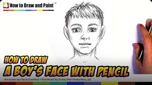 How to Draw a Boy's Face With Pencil Video