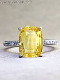 Valentina Lab Created Yellow Sapphire Engagement Ring Danawaldenbridal Nyc Yellow Sapphire Ring Engagement Engagement Rings Sapphire Engagement Rings