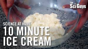 Maybe you would like to learn more about one of these? The Sci Guys Science At Home Se1 Ep10 Melting Points Ice Cream In A Bag 10 Minute Ice Cream Youtube