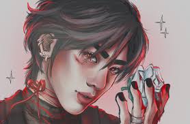 bad 🥀 ‌ ricky with blood save me !! evil ricky..fallen angel ricky tied up ricky  red string of faith ricky 🥴🥴🥴 ‌ i'm obsessed with him.. ‌ also i realize  i