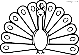 These cute and quirky cartoon coloring pages offer a little something for every type of child. Easy Cartoon Peacock Coloring Page Coloringall