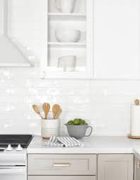 One of the backsplash ideas which will make your kitchen have an elegant look is square tile. 6 Ways To Remix Subway Tile That S Not Boring In 2021 White Subway Tile Kitchen Subway Tile Backsplash Kitchen White Subway Tiles Kitchen Backsplash
