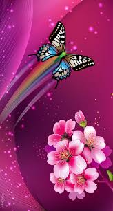 Mariposas Butterflies Flores Flowers Rosado Pink Flower Phone Wallpaper Flower Wallpaper Butterfly Wallpaper Backgrounds Fondo con rosas rojas muy hermosas. pinterest