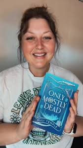 📖 I couldn’t pass up the chance to grab an ARC of Only Mostly Dead by  @allisontemplebooks , and this cover? Stunning! 😍 Thanks to @rrbooktours  for sending me this gem!, Our FMC, Ember, passed away ...