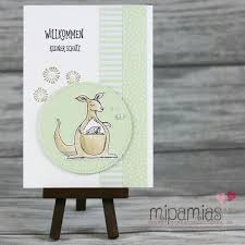 Werbung Die Karte Kommt Morgen Mit Zur Babymessesaarlouis Wildaufgrusse Stampinupcards Stampinup Su Kanguru Zur Karten Karte Geburt Babykarten