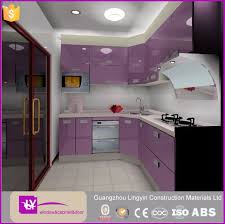 purple color aluminum cabinet design