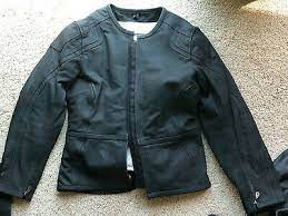 Frank Thomas Black Motorcycle Leathers Womens Nwt Fashion Clothing Shoes Accessories W Suede Jacket Women Leather Blazer Women Womens Black Leather Jacket