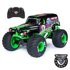 Monster Jam Official Grave Digger Remote Control Monster Truck 1 10 Scale With Lights And Sounds For Ages 4 And Up Walmart Com Monster Trucks Monster Truck Toys Monster Jam