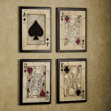 Playing Card Wall Plaque Set Game Room Decor Game Room Wall Plaques