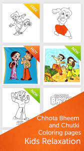 Up to 12,854 coloring pages for free. Chhota Bheem And Chutki Coloring Pages For Android Apk Download