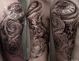 The rose tattoo design can be designed for a number of purposes. Half Sleeve Black And Gray Rose Tattoo Tattoo Com