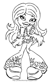 The coloring pages of bratz are very popular with girls. Free Printable Bratz Coloring Pages For Kids