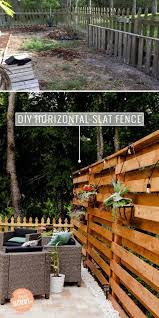 Diy Horizontaler Lamellenzaun Sichtschutz Hintergarten Hinterhof Privatsphare Diy Hinterhof