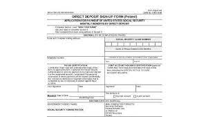 How to receive federal benefits. Free 9 Social Security Direct Deposit Forms In Pdf