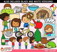 Black And White Homeschool Clipart Cvce I Words Clip Art Color And Black And White Versions Included By Little Red S Schoolhouse At Tpt Clip Art Cvce Words Cvce