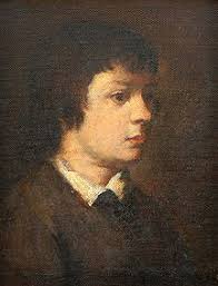 Nello Jovine "boy With Candle" Oil On Canvas.