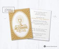 Catholic Priest Ordination First Mass Or Reception Invitation Customizable Diy Downloadable Reception Invitations Custom Artwork Personalized Invitations