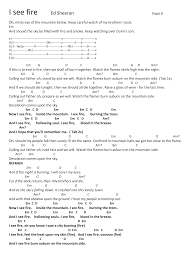 You Should Use These Suggestions For Improving Your Singing To Help You Right Now This Does Not Require M Guitar Chords For Songs I See Fire Lyrics And Chords