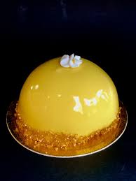 Pin By Fit Chef Mina On My Cooking Creations Decadent Desserts Mango Mousse Chocolate Mirror Glaze