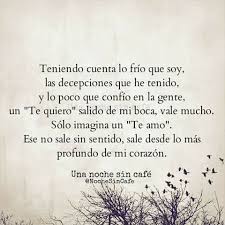 Una Noche Sin Cafe Amor En Silencio Frases Frases Love